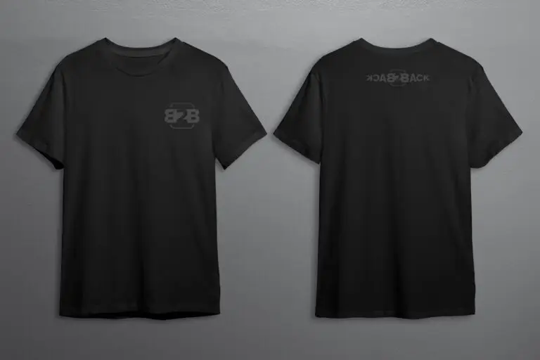 Logo-Konzeption für das DJ-Team 'Back2Back' – Von der handgezeichneten Skizze (Vektorisierung) zur fertigen, dynamischen Wortmarke.